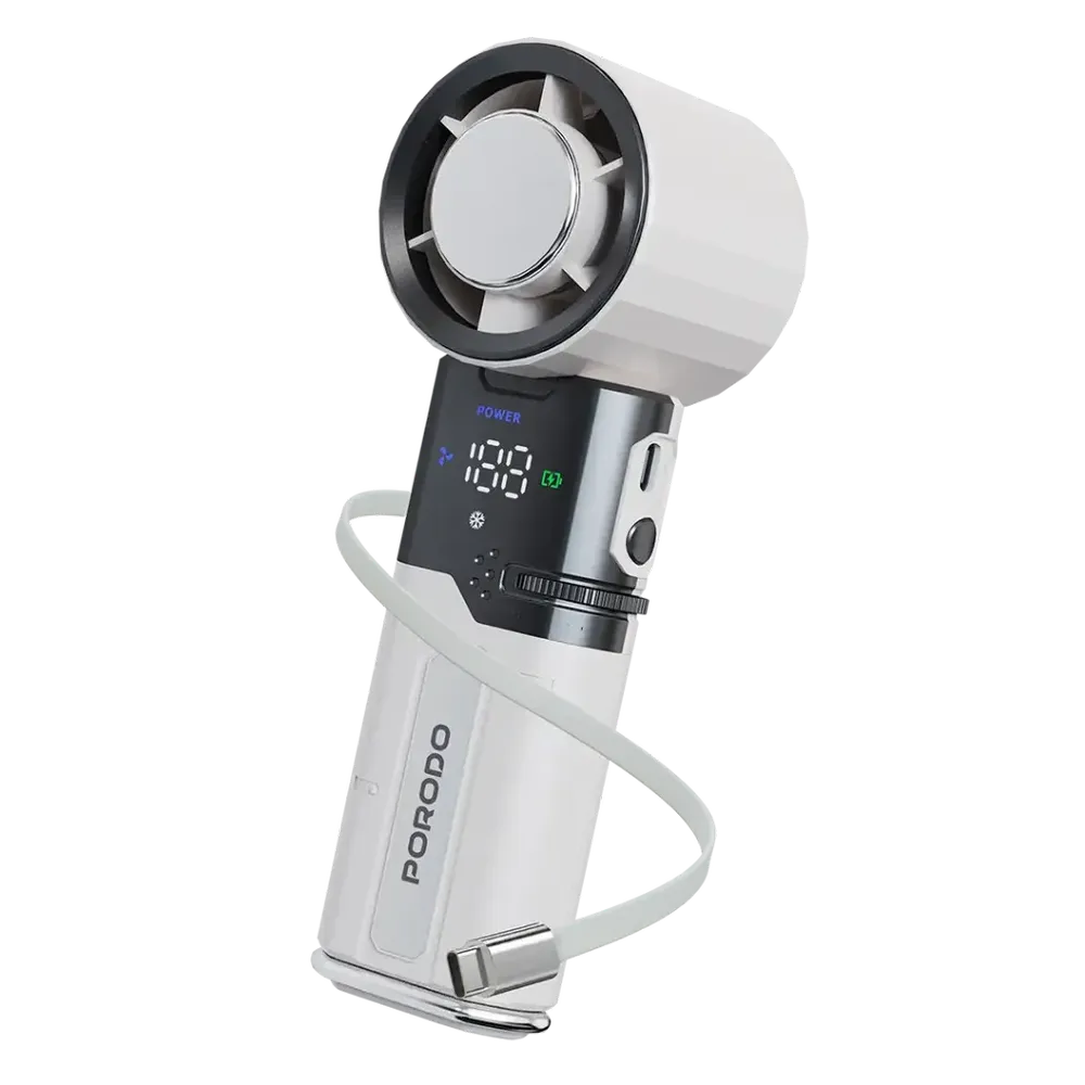 Porodo Lifestyle Chillo Plus Rechargeable Ice Cooling Fan