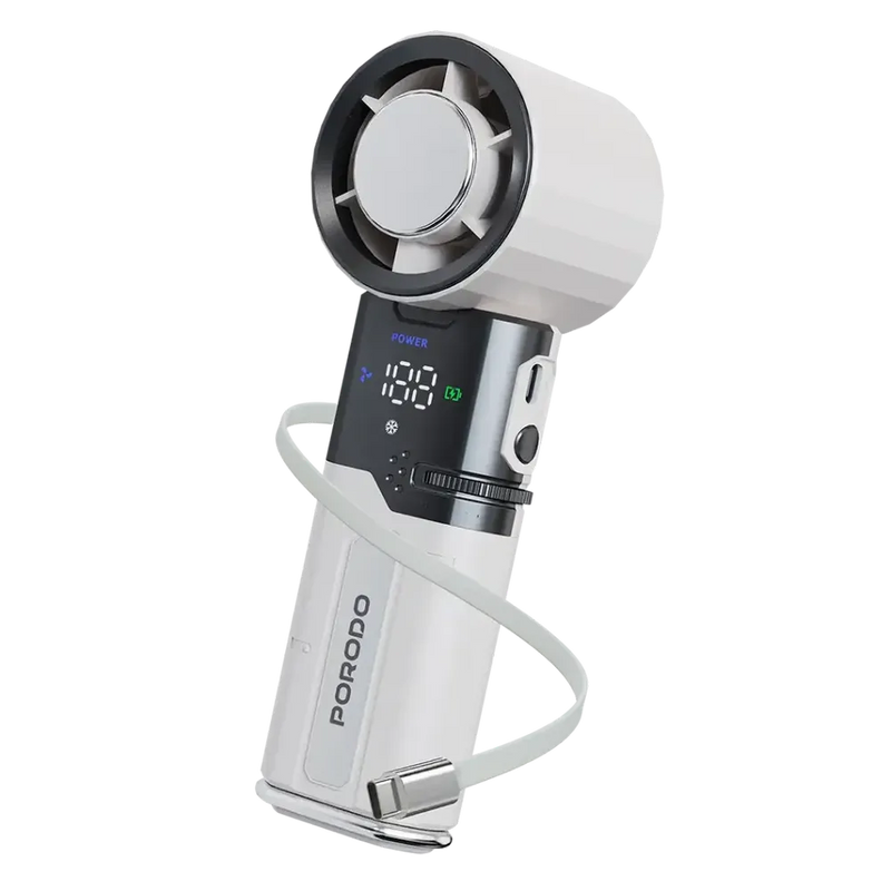 Porodo Lifestyle Chillo Plus Rechargeable Ice Cooling Fan-1