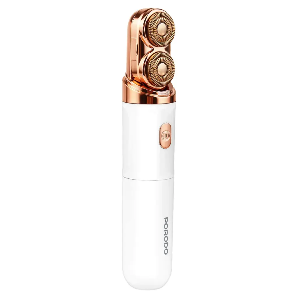 Porodo 2-In-1 Electric Face & Body Razor - White-1