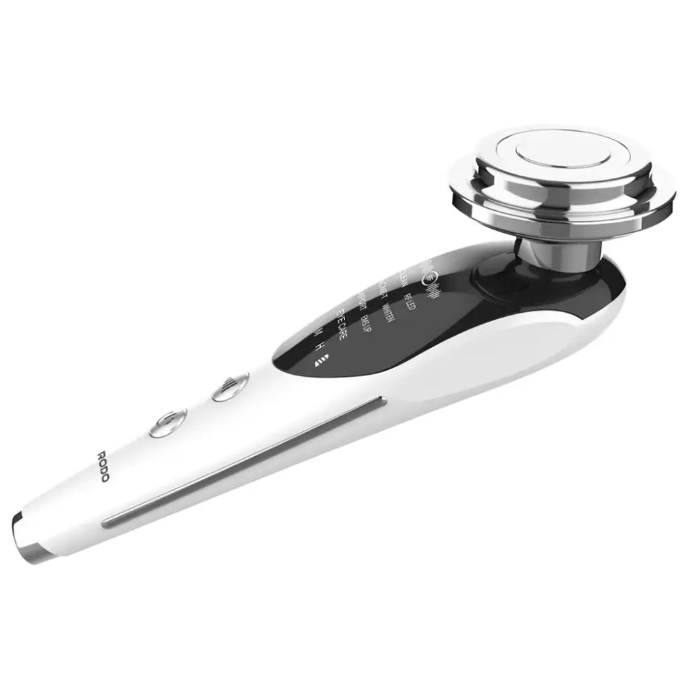 Porodo 7 in 1 Massager, includes eye care, LED light therapy, support collagen, reduce acne, and improve absorption,650mAh battery