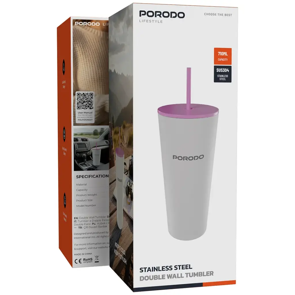Porodo Lifestyle Stainless Steel Double Wall Tumbler