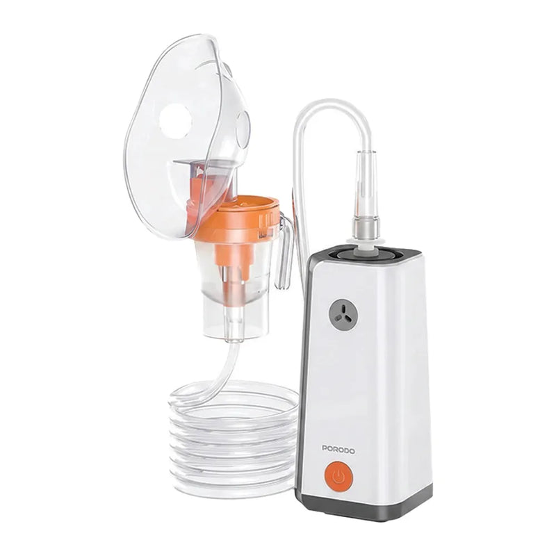 Porodo LiveOn Compressor Nebulizer 8mL Medicine Cup 1200mAh Rechargeable White-1