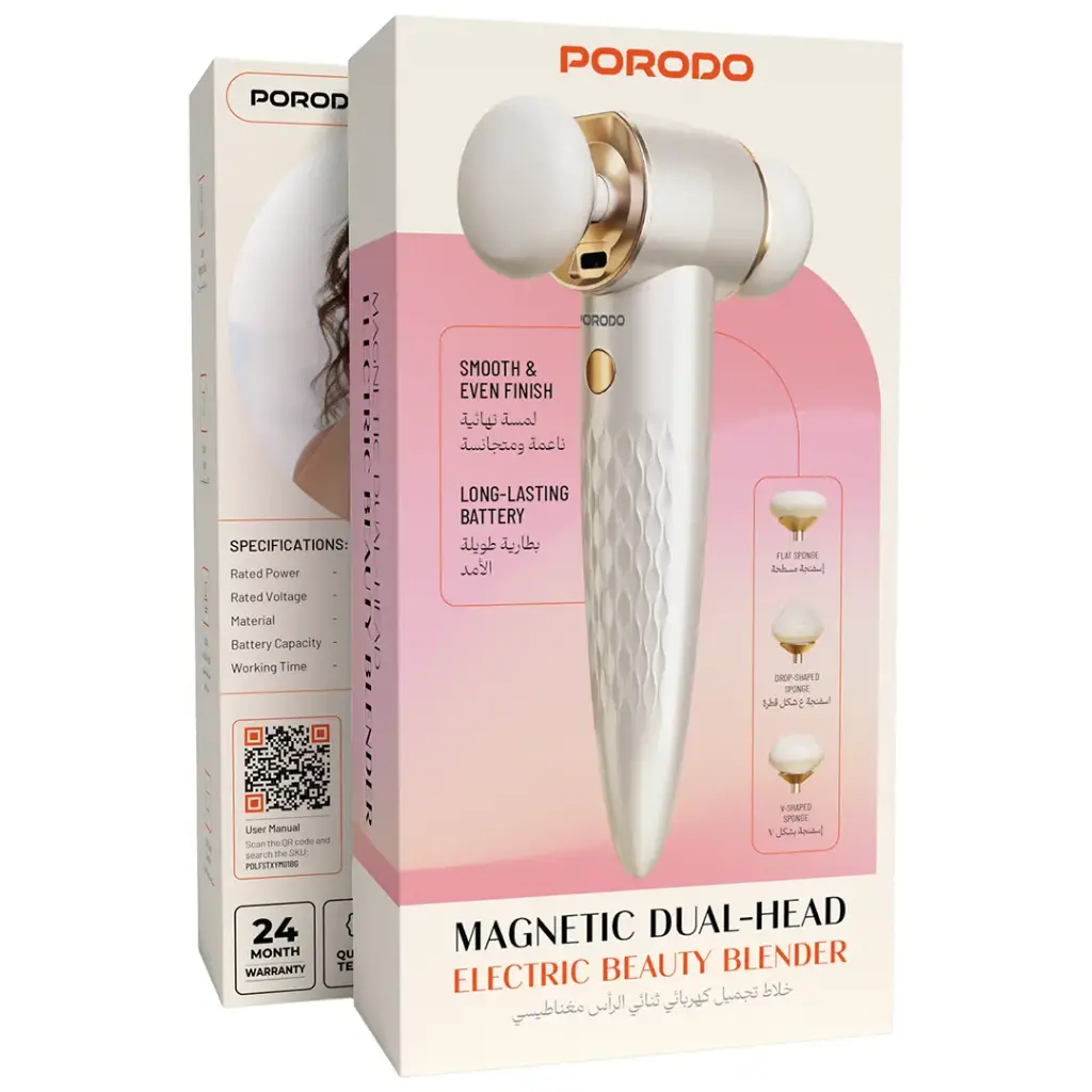 Porodo Magnetic Dual Head Electric Beauty Blender