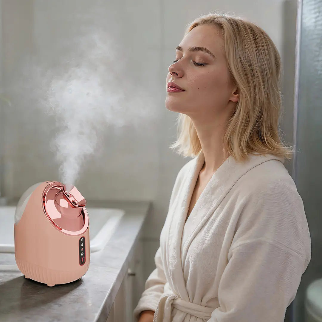 Porodo Rozita Hot & Cold Face Steamer - Pink