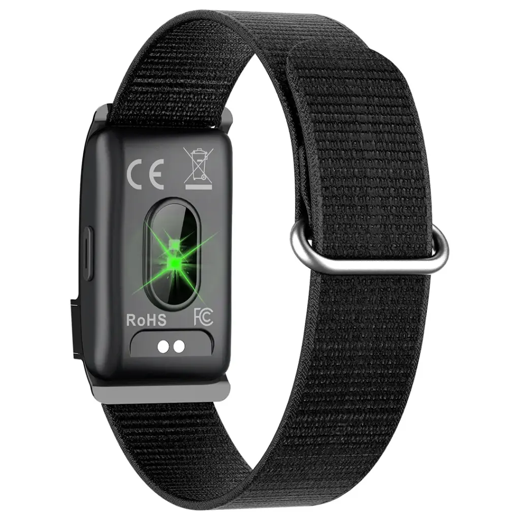Porodo Track fit Pro Smart Bracelet Fitness Tracker with Display App - Black