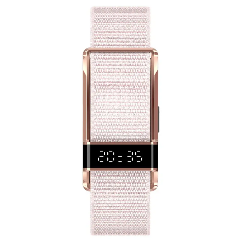 Porodo Track fit Pro Smart Bracelet Fitness Tracker with Display App - Pink-2