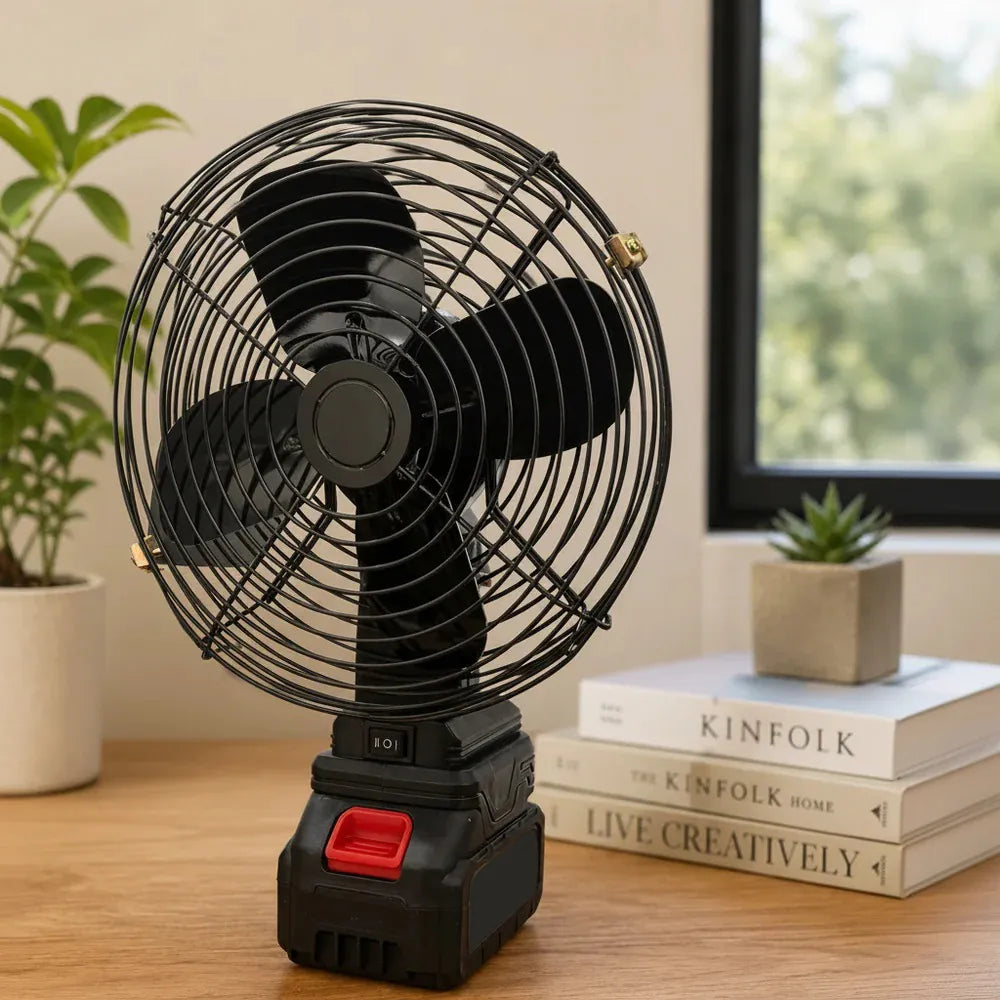 Portable Electric Fan With Rechargeable Lithium Battery
