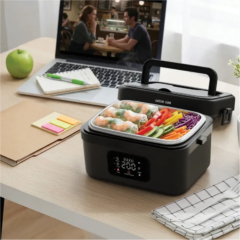 Green Lion Portable Lunch Box with Built-In Battery