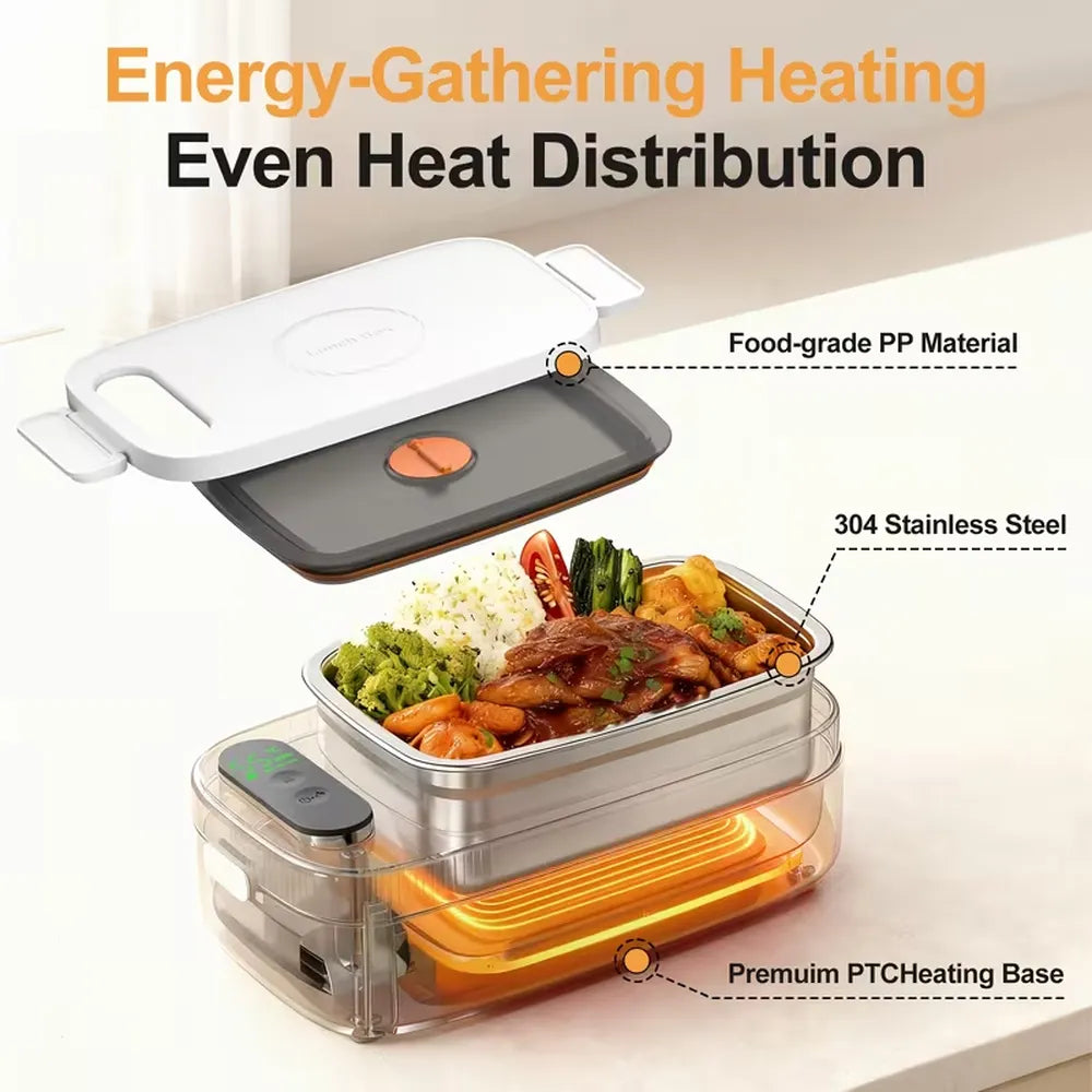 Portable Insulated and Heated Lunch Box