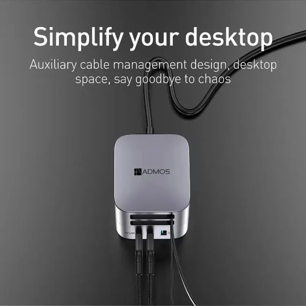 Admos 5-in-1 Multi-Port Fast 65W GaN Fast Charger