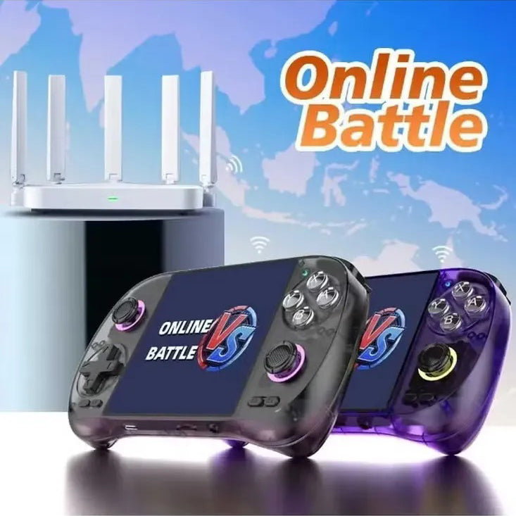 Diium D40 MAX Handheld Game Console WiFi & Bluetooth Retro Gaming Device Color transparent Black-2