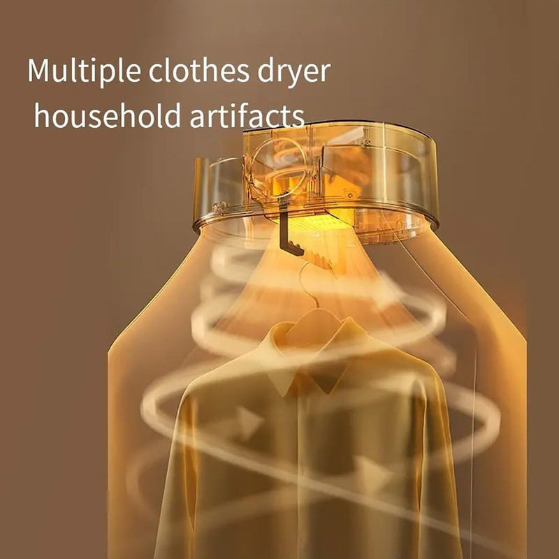 Compact Portable Hanging Dryer with Dryer Bag, Electric Fast Dry Clothes Machine, EU Plug, Simple Installation-8