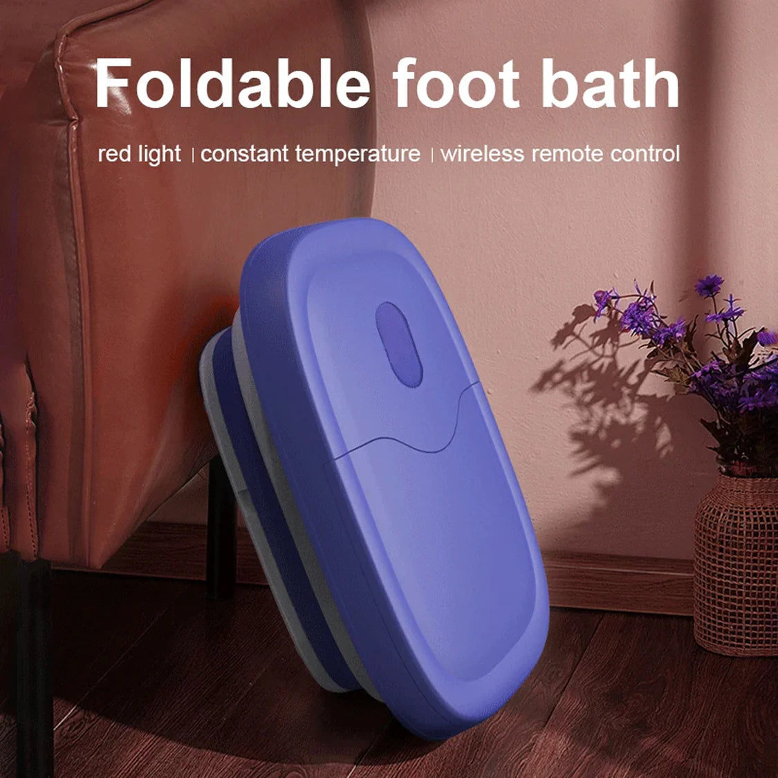 Foldable Foot Bath Massager - Blue