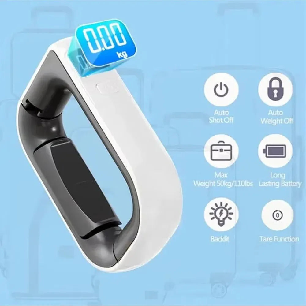 Admos Digital Luggage Scale, 50Kg Electronic Handheld Hanging Scale