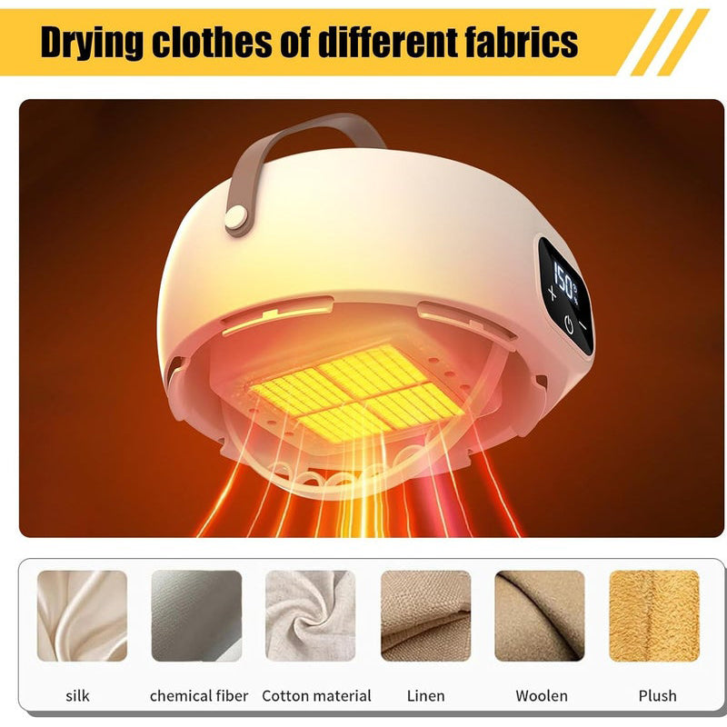 Compact Portable Hanging Dryer with Dryer Bag, Electric Fast Dry Clothes Machine, EU Plug, Simple Installation-9