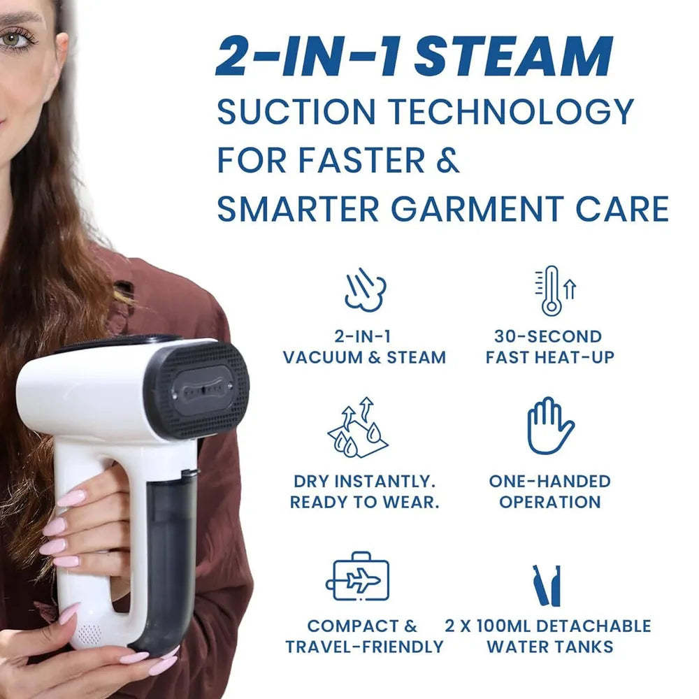 Vacuum garment Steamer Handheld Travel Garment Steamer for Clothes