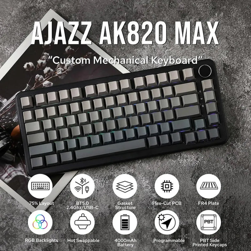 AJAZZ AK820 MAX Wired Gaming Keyboard with Magnetic Mechanical Switches-7