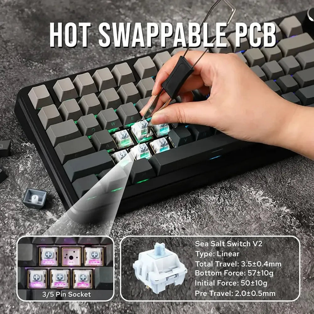 AJAZZ AK820 MAX Wired Gaming Keyboard with Magnetic Mechanical Switches