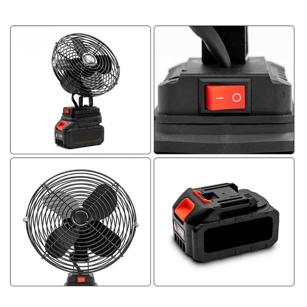 Portable Electric Fan With Rechargeable Lithium Battery