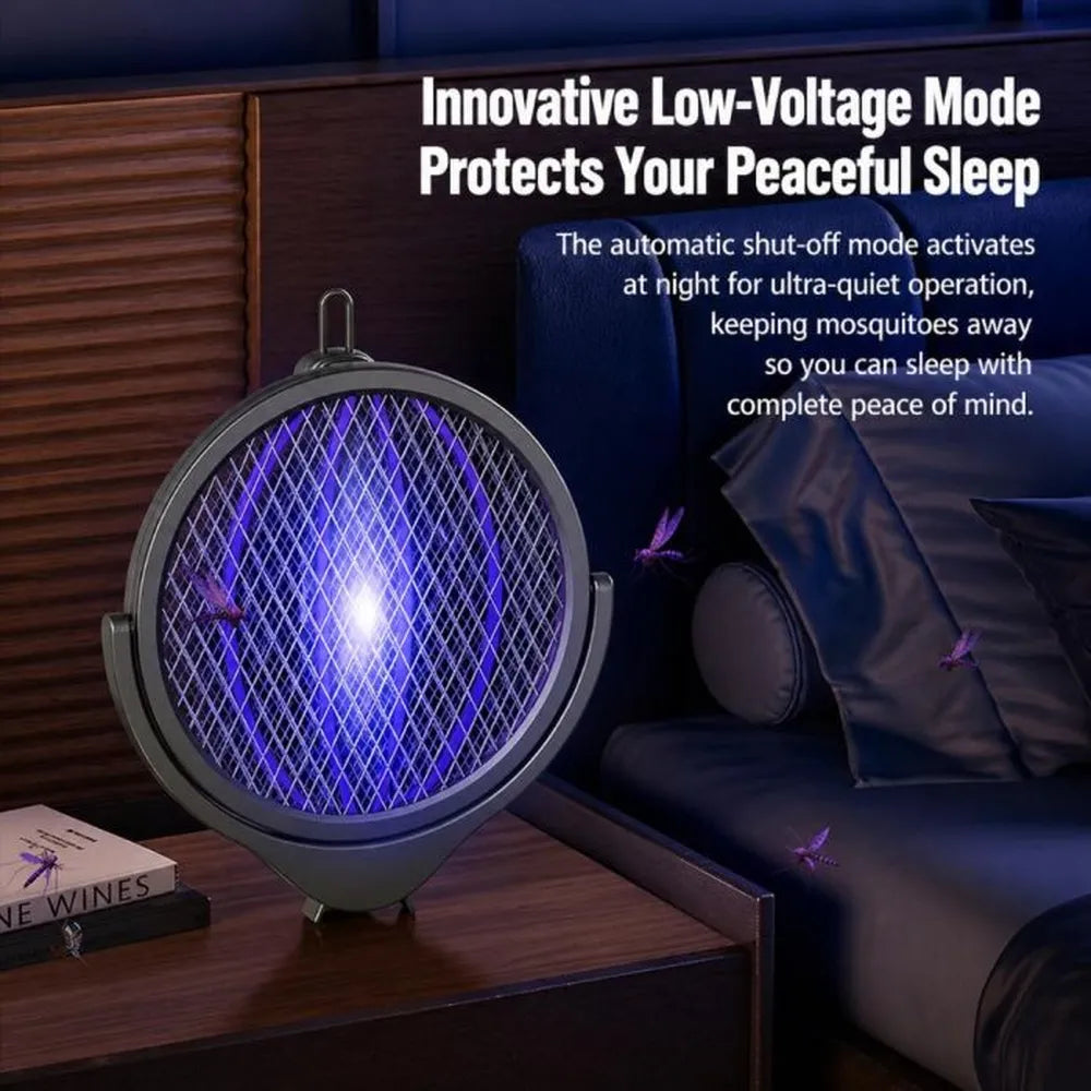 Telescopic Foldable Electric Mosquito Swatter and UV Light