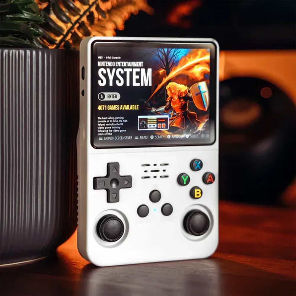 R36S handheld Gaming Console - White