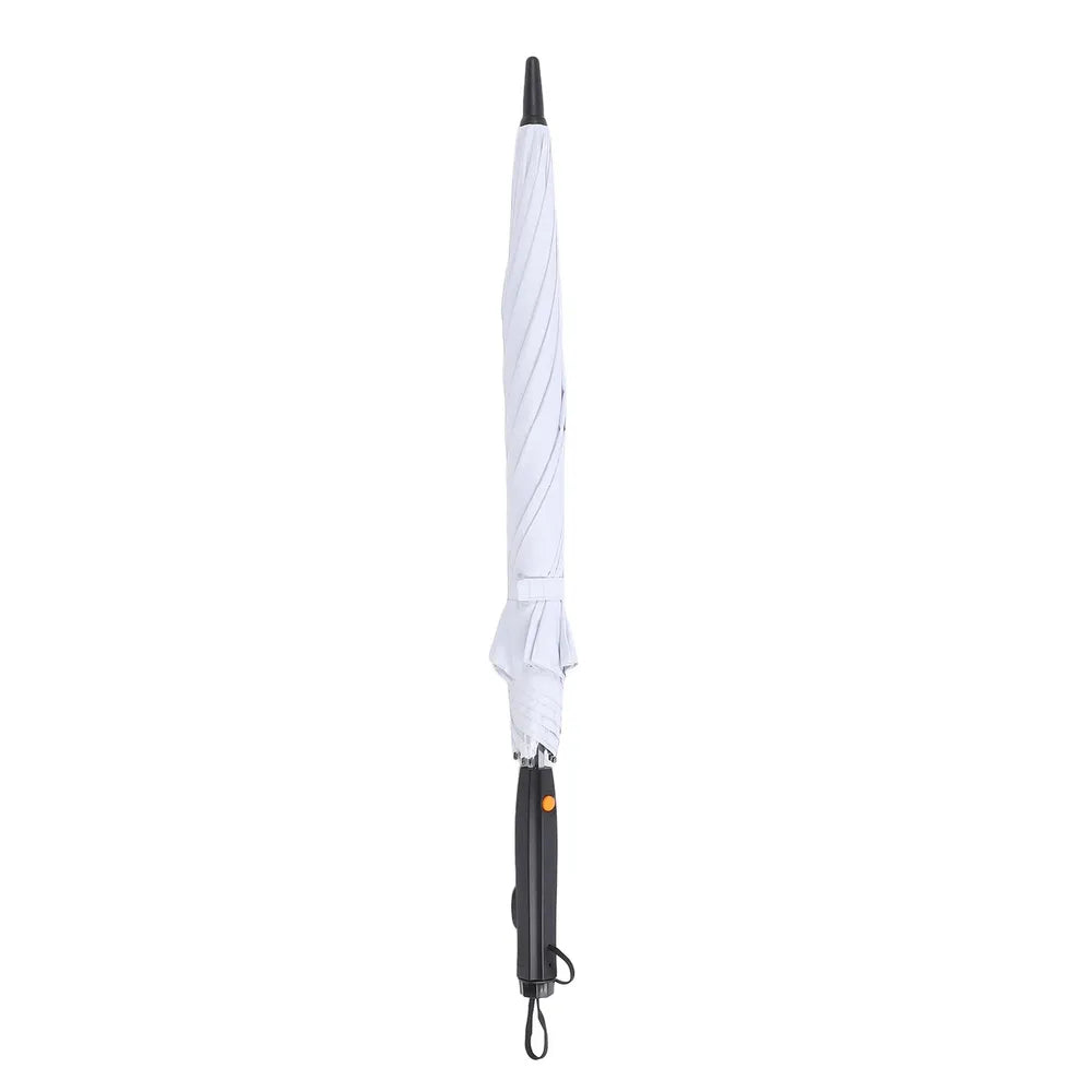 Electric Cooling Fan Umbrella With Water Spray With UV Protection– White-6