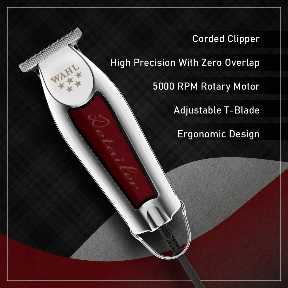 Wahl 8171 ماكينة حلاقة شعر للرجال 5 نجوم لاسلكية ذات شفرة على شكل حرف T